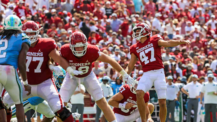 Oklahoma K Gabe Brkic Named Big 12 Special Teams Player of the Week