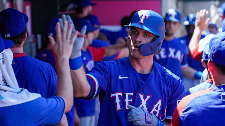 Peters' Two Homers, Hearn's Solid Start Lifts Rangers Over Angels Peters' Two Homers, Hearn's Solid Start Lifts Rangers Over Angels
