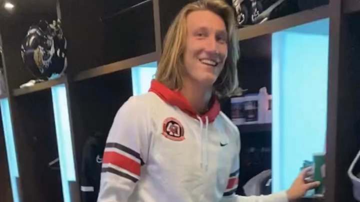 Trevor Lawrence Looks Good in Georgia Gear Trevor Lawrence Looks Good in Georgia Gear