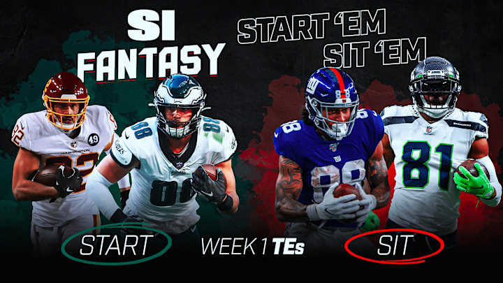 Start 'Em, Sit 'Em Fantasy Football Week 1: Tight Ends - Sleepers, Fades, Matchups, DFS Bargains
