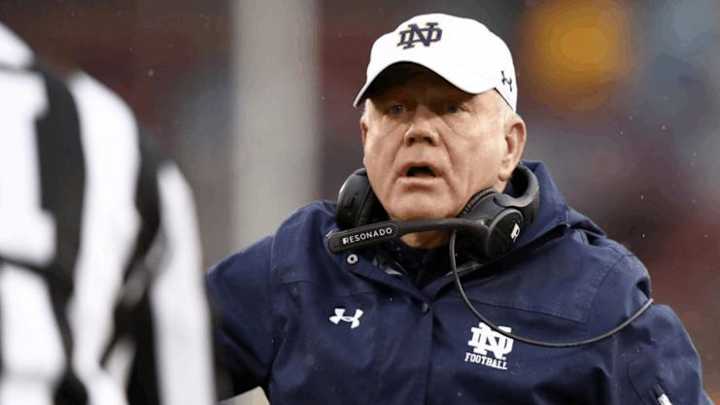 WATCH: Brian Kelly has serious issues