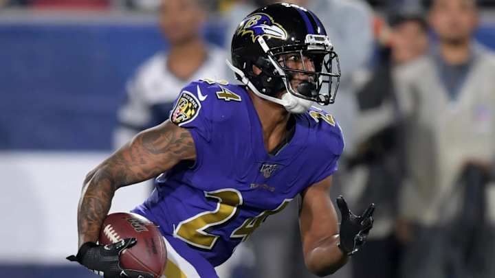 Report: Baltimore Ravens Fear CB Marcus Peters and RB Gus Edwards Suffered Torn ACLs