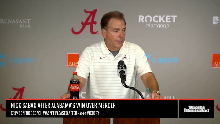 Everything Nick Saban Said After Alabama defeated Mercer Everything Nick Saban Said After Alabama defeated Mercer