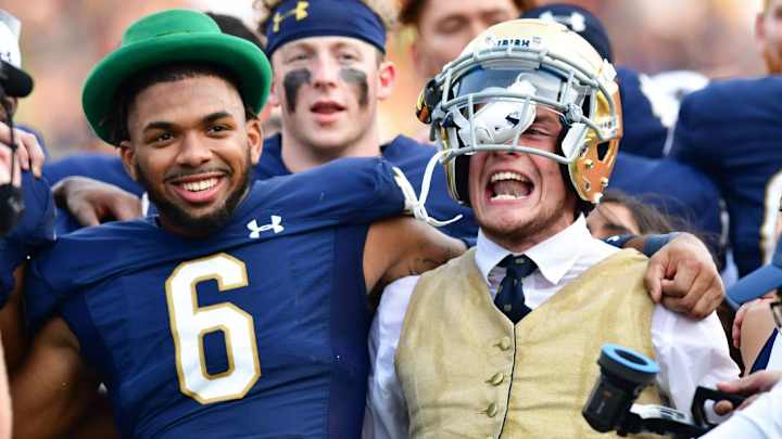 Notre Dame Depth Chart vs. Purdue