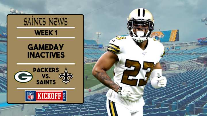 Week 1: Saints Inactives List Week 1: Saints Inactives List