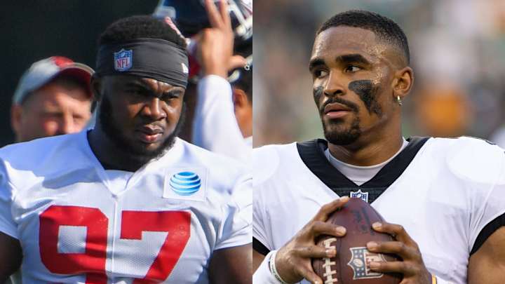 Falcons Star Grady Jarrett Reveals View of Eagles QB Jalen Hurts Falcons Star Grady Jarrett Reveals View of Eagles QB Jalen Hurts