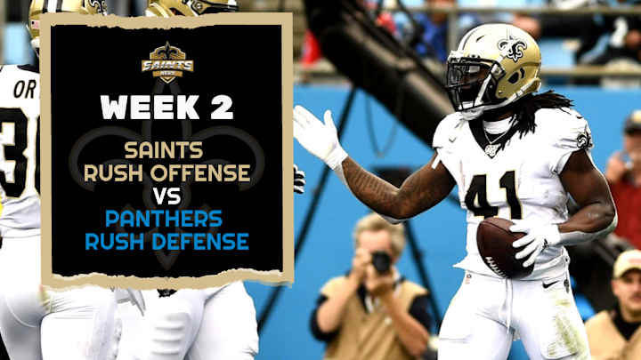 Saints Rushing Attack vs. Panthers Run Defense Saints Rushing Attack vs. Panthers Run Defense