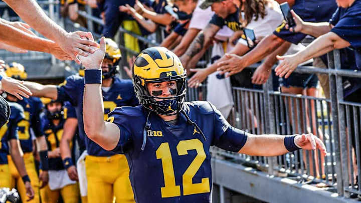 Just Three Weeks Into The Season, Cade McNamara Is Already Cementing His Name In The Michigan Record Books Just Three Weeks Into The Season, Cade McNamara Is Already Cementing His Name In The Michigan Record Books
