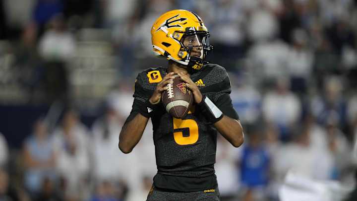 ASU QB Jayden Daniels Reaches Career Passing Milestone vs. BYU