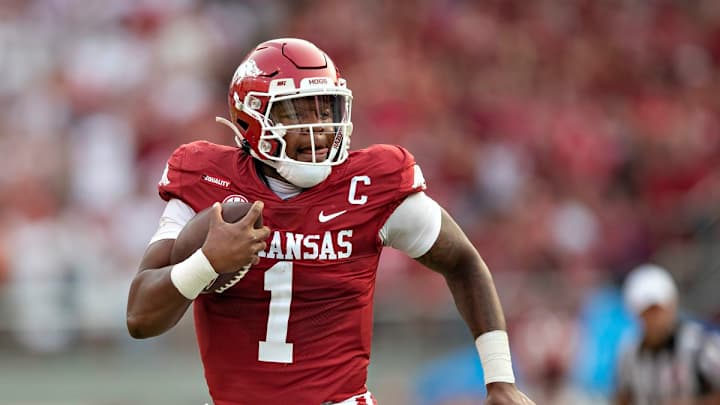 Arkansas’ KJ Jefferson Silences Doubters In Record Day Arkansas’ KJ Jefferson Silences Doubters In Record Day
