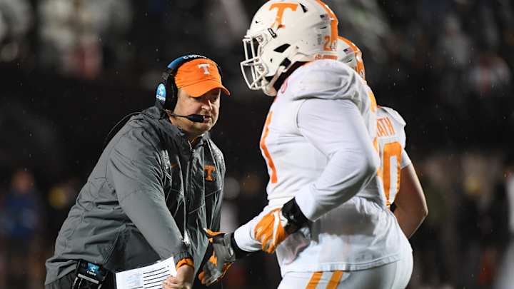 Watch: Josh Heupel Reacts to Vols Win Over Vandy