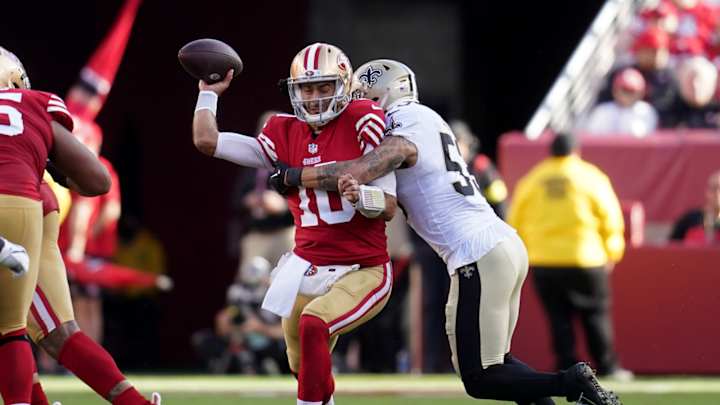 49ers’ Jimmy Garoppolo Suggests He Took ‘Questionable Hits’ From Saints 49ers’ Jimmy Garoppolo Suggests He Took ‘Questionable Hits’ From Saints
