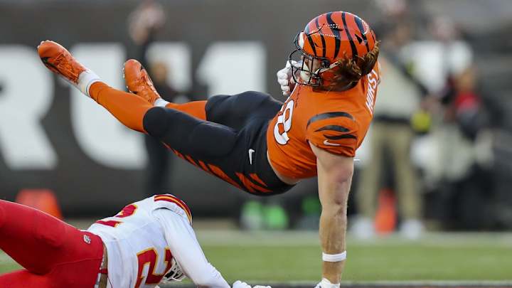 Bengals Playmaking TE Hayden Hurst Doubtful to Play Against Browns