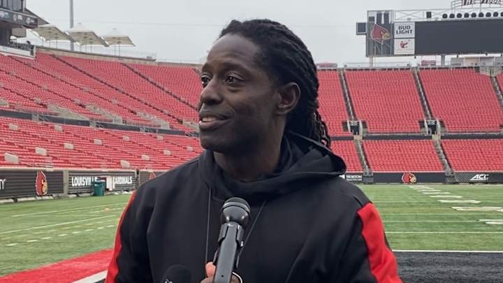 Watch: Deion Branch, Louisville Players Talk Coaching Change, Preview Fenway Bowl