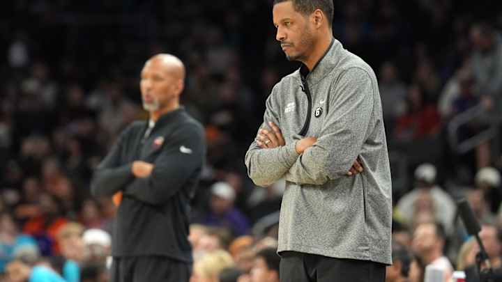 Phoenix Suns' Monty Williams And Houston Rockets Coach Stephen Silas Share Emotional Moment