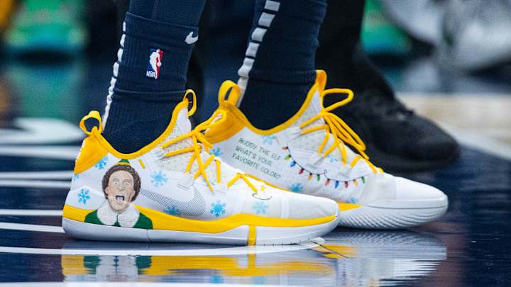 Tyrese Haliburton Customizes Kobes with Elf Tribute Tyrese Haliburton Customizes Kobes with Elf Tribute