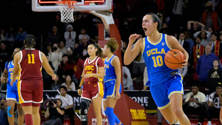 UCLA Women's Basketball Holds On to Defeat Crosstown Rival USC