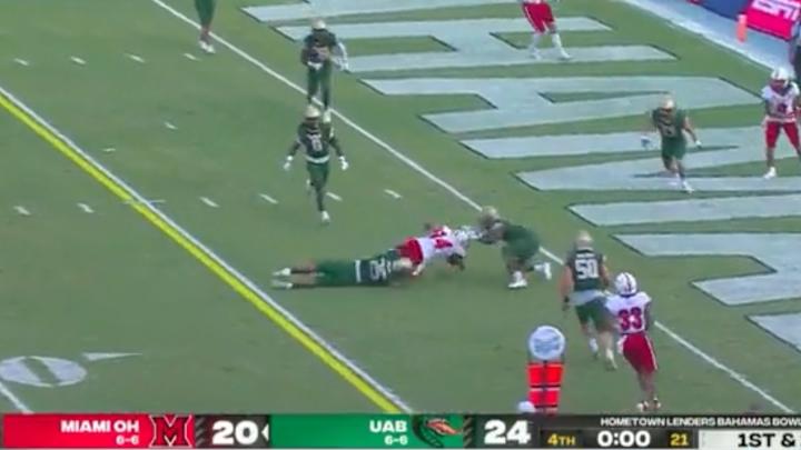 Miami (Ohio) Stopped Two Yards Short of Game-Winning Touchdown in Bahamas