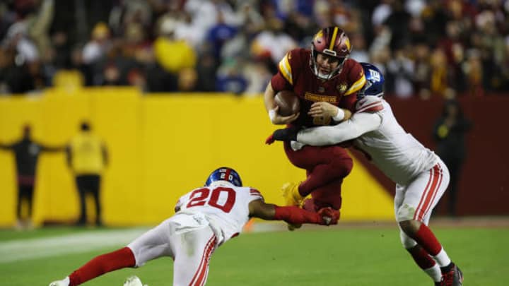 Commanders QB Taylor Heinicke Mocked by Winning Giants - It's The Shoes Commanders QB Taylor Heinicke Mocked by Winning Giants - It's The Shoes
