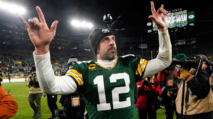 Aaron Rodgers Dodges Questions After Spurning Jameson Williams’s Jersey Trade Request