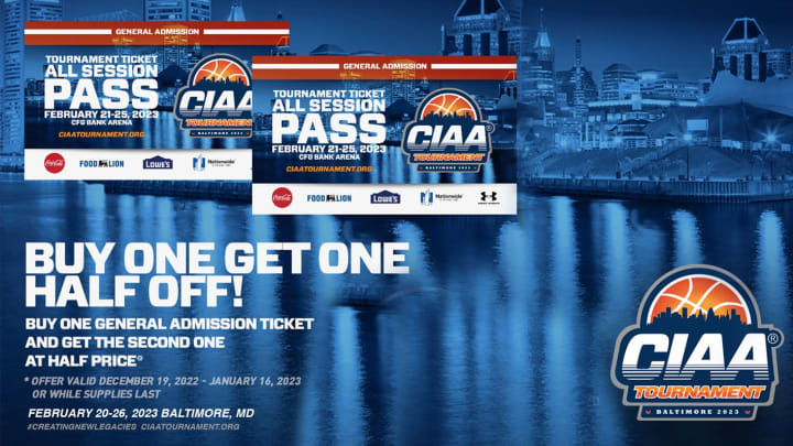 CIAA Offering BOGO Ticket Packages for 2023 Basketball Tournament CIAA Offering BOGO Ticket Packages for 2023 Basketball Tournament