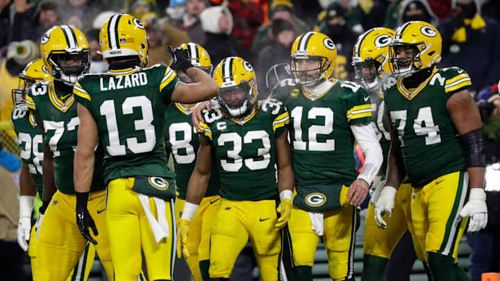 Watch: Highlights From Aaron Jones’ Historic Game vs. Rams Watch: Highlights From Aaron Jones’ Historic Game vs. Rams