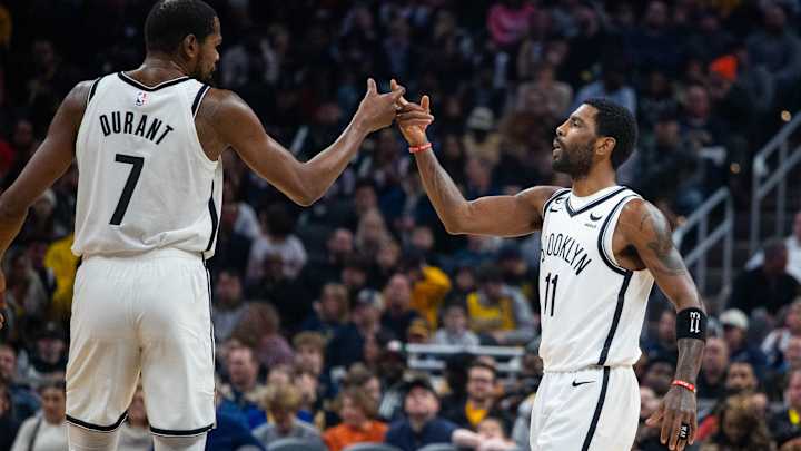 Kevin Durant and Kyrie Irving Fire Back at Warriors Fan's Steph Curry Comments Kevin Durant and Kyrie Irving Fire Back at Warriors Fan's Steph Curry Comments