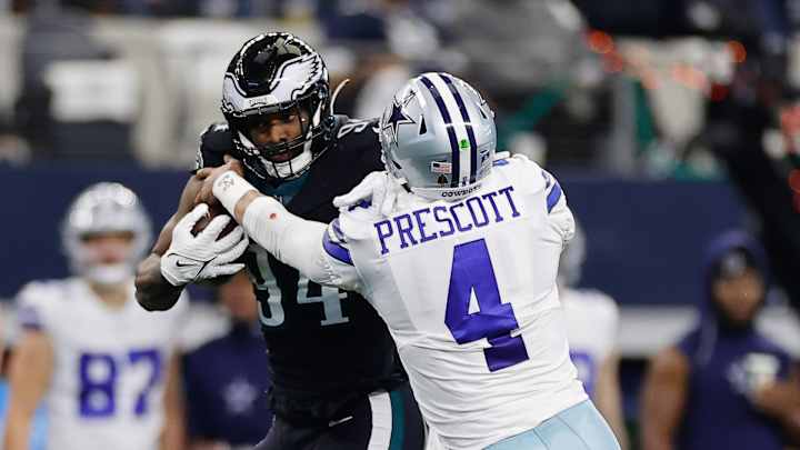 'Grab Your Nuts!' Again: Dak Prescott Up & Down; Cowboys Trail Eagles at Halftime