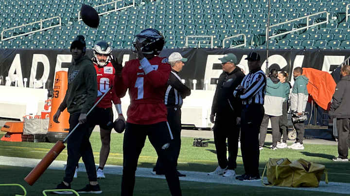 Nick Sirianni Encouraged by Jalen Hurts' Practice, Won't Name Starter, Yet Nick Sirianni Encouraged by Jalen Hurts' Practice, Won't Name Starter, Yet