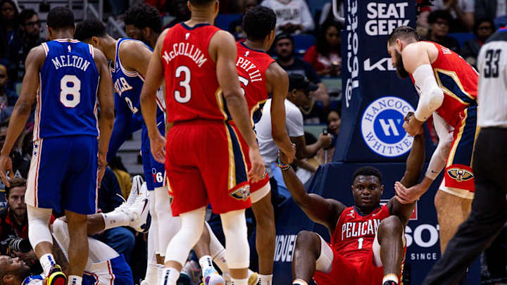 Pelicans' CJ McCollum, Zion Williamson Torch Sixers on Friday