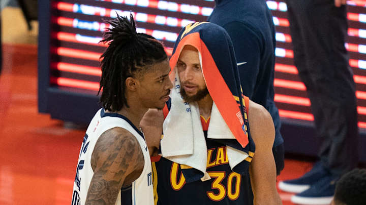 WATCH: Rare Video of Steph Curry Trash Talking Ja Morant
