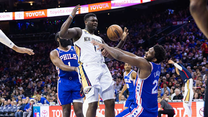 James Harden, Joel Embiid Discuss Defense vs. Zion Williamson James Harden, Joel Embiid Discuss Defense vs. Zion Williamson
