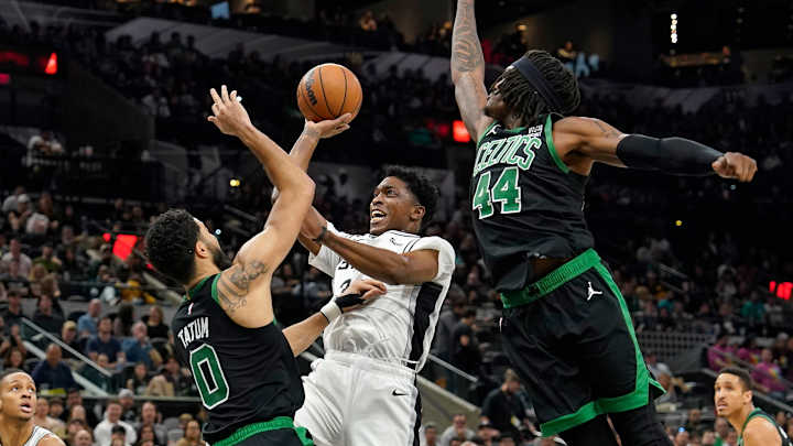 Spurs Skeleton Crew Hangs Tough vs. Celtics, Jayson Tatum in Tight Loss Spurs Skeleton Crew Hangs Tough vs. Celtics, Jayson Tatum in Tight Loss