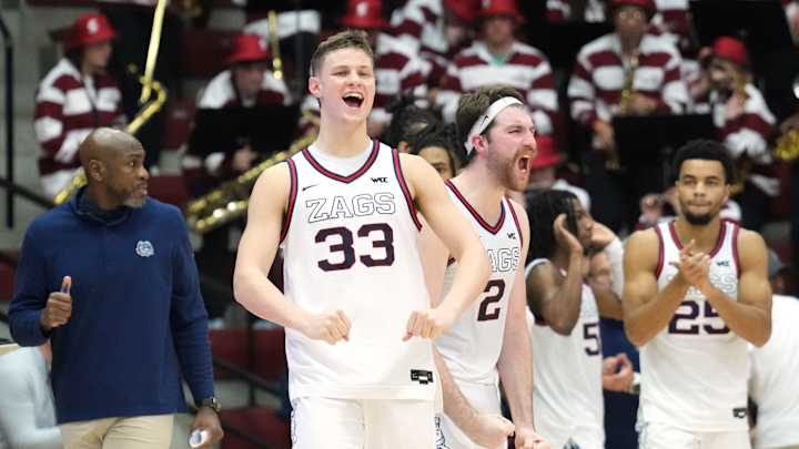 Men's college basketball rankings: Gonzaga moves up to No. 8 in AP Top 25 poll (1/9/23)
