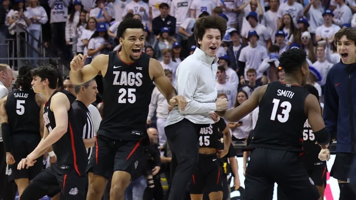 Gonzaga beats BYU on Julian Strawther's late 3-pointer