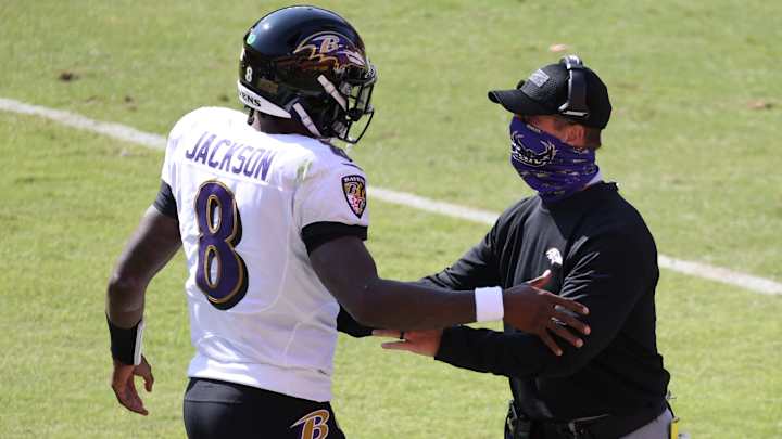 Ravens’ Harbaugh Explains Why Lamar Jackson Is 'Our Quarterback’