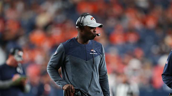 Broncos Block Falcons Request to Interview Coach Ejiro Evero for Defensive Coordinator Job Broncos Block Falcons Request to Interview Coach Ejiro Evero for Defensive Coordinator Job