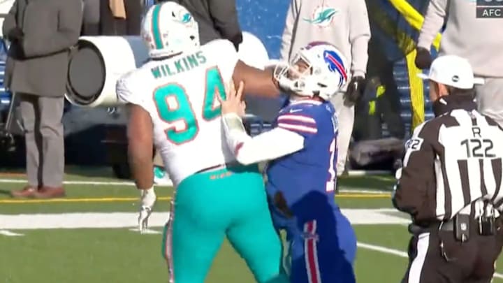 Bills 'Lose Consciousness,' Fight with Josh Allen, Survive Dolphins Scare 34-31: Wild Card Game Log