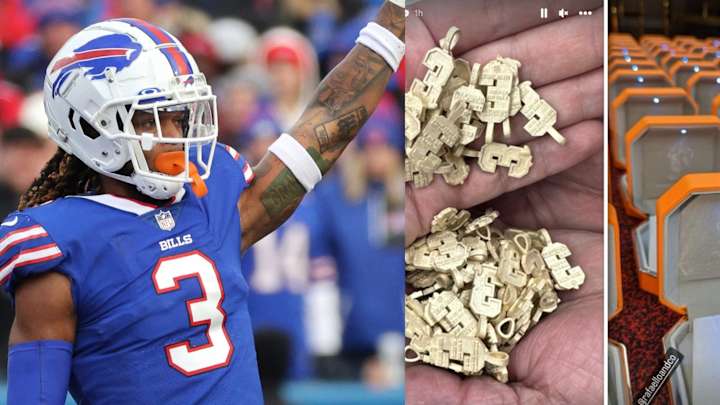 Bills, Von Miller Show Off New 14-Carat Gold ‘3’ Jewelry Honoring Damar Hamlin Bills, Von Miller Show Off New 14-Carat Gold ‘3’ Jewelry Honoring Damar Hamlin