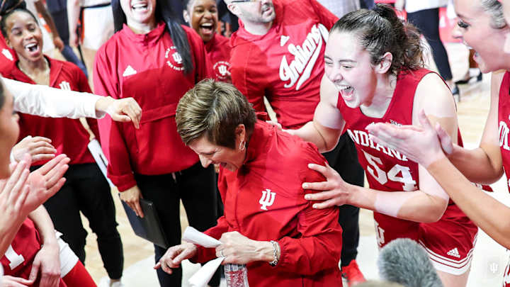 Watch the Hoosiers Celebrate Their All-Time Winningest Coach in Program History Teri Moren Watch the Hoosiers Celebrate Their All-Time Winningest Coach in Program History Teri Moren