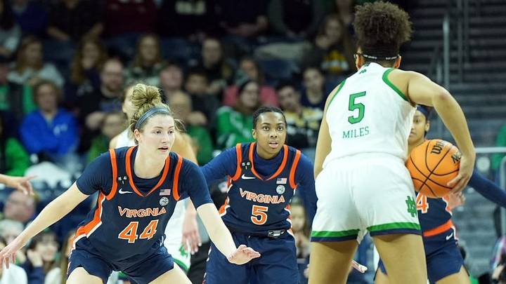 UVA Women's Basketball Falls at No. 7 Notre Dame 76-54
