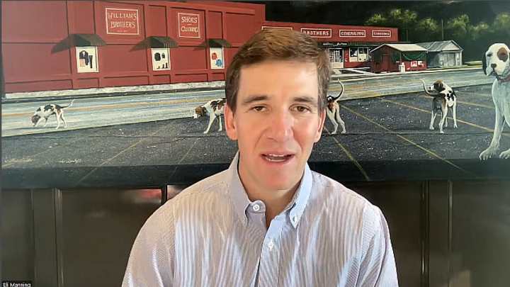 Eli Manning Talks Giants Progress, Daniel Jones, and How Offense Survives if Mike Kafka Leaves Eli Manning Talks Giants Progress, Daniel Jones, and How Offense Survives if Mike Kafka Leaves