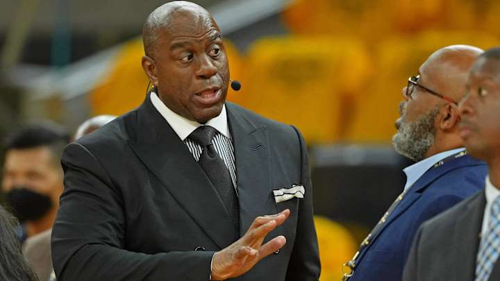 Magic Johnson Reacts to Kyrie Irving Trade Request From Nets Magic Johnson Reacts to Kyrie Irving Trade Request From Nets