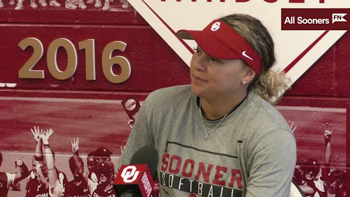 WATCH: Oklahoma OF Jayda Coleman Press Conference