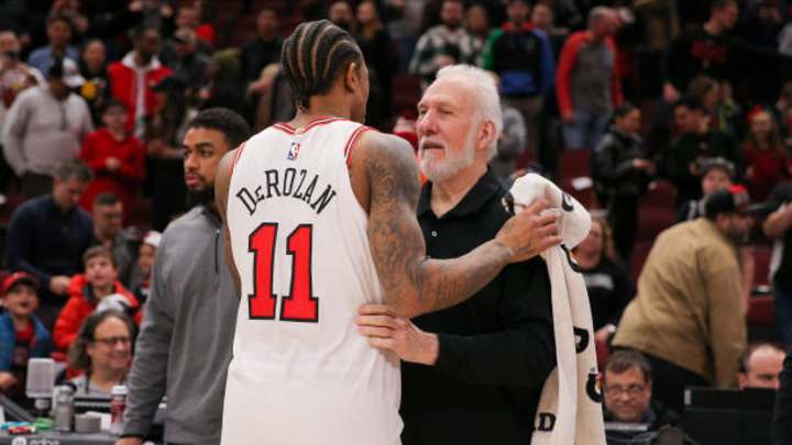 Spurs Crushed at Bulls; DeMar DeRozan and Gregg Popovich Share Warm Moment