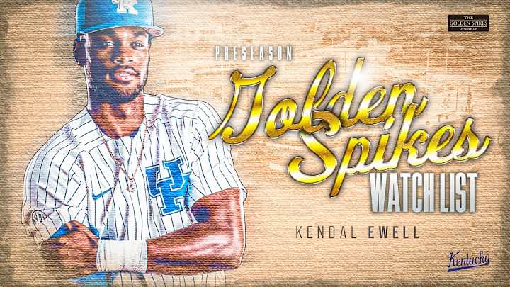 Kentucky Outfielder Kendal Ewell Named to Golden Spikes Award Preseason Watch List