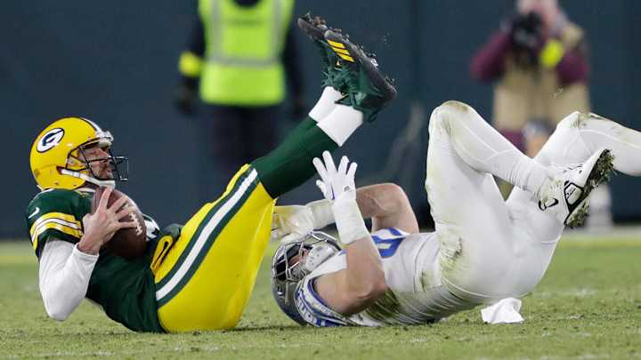 Aidan Hutchinson Says Sacking Aaron Rodgers Favorite Play Aidan Hutchinson Says Sacking Aaron Rodgers Favorite Play