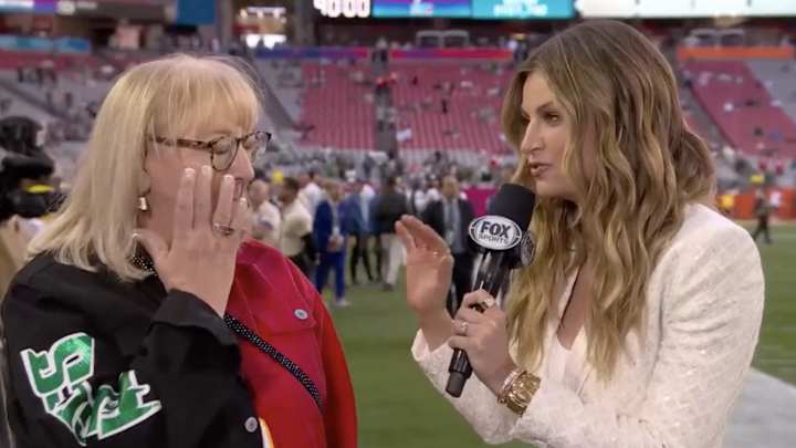 Donna Kelce Told Erin Andrews Why She Didn't Text Her Sons Before Super Bowl LVII