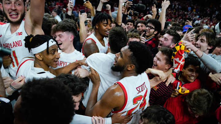 Maryland Fans Storm the Court After Major Upset Over Purdue (Video)