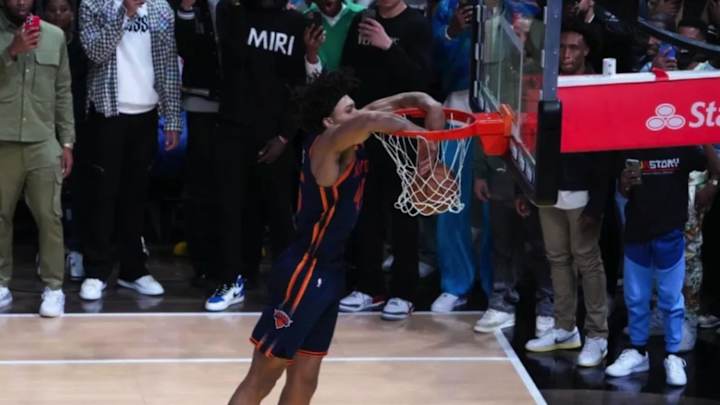 Flight Sims: Knicks' Big Man Places 3rd to Mac McClung in Slam Dunk Contest
